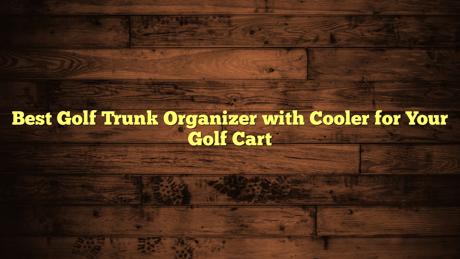 Best Golf Trunk Organizer with Cooler for Your Golf Cart
