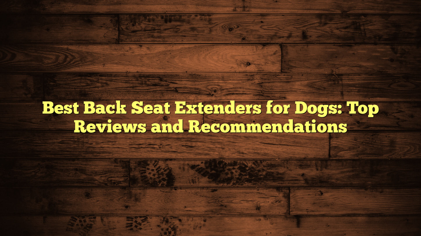 Best Back Seat Extenders for Dogs: Top Reviews and Recommendations