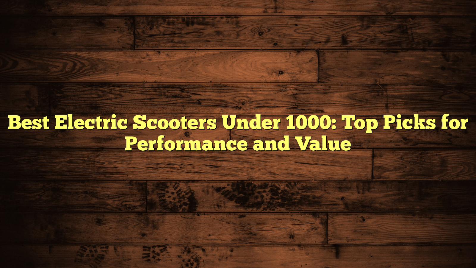 Best Electric Scooters Under 1000: Top Picks for Performance and Value