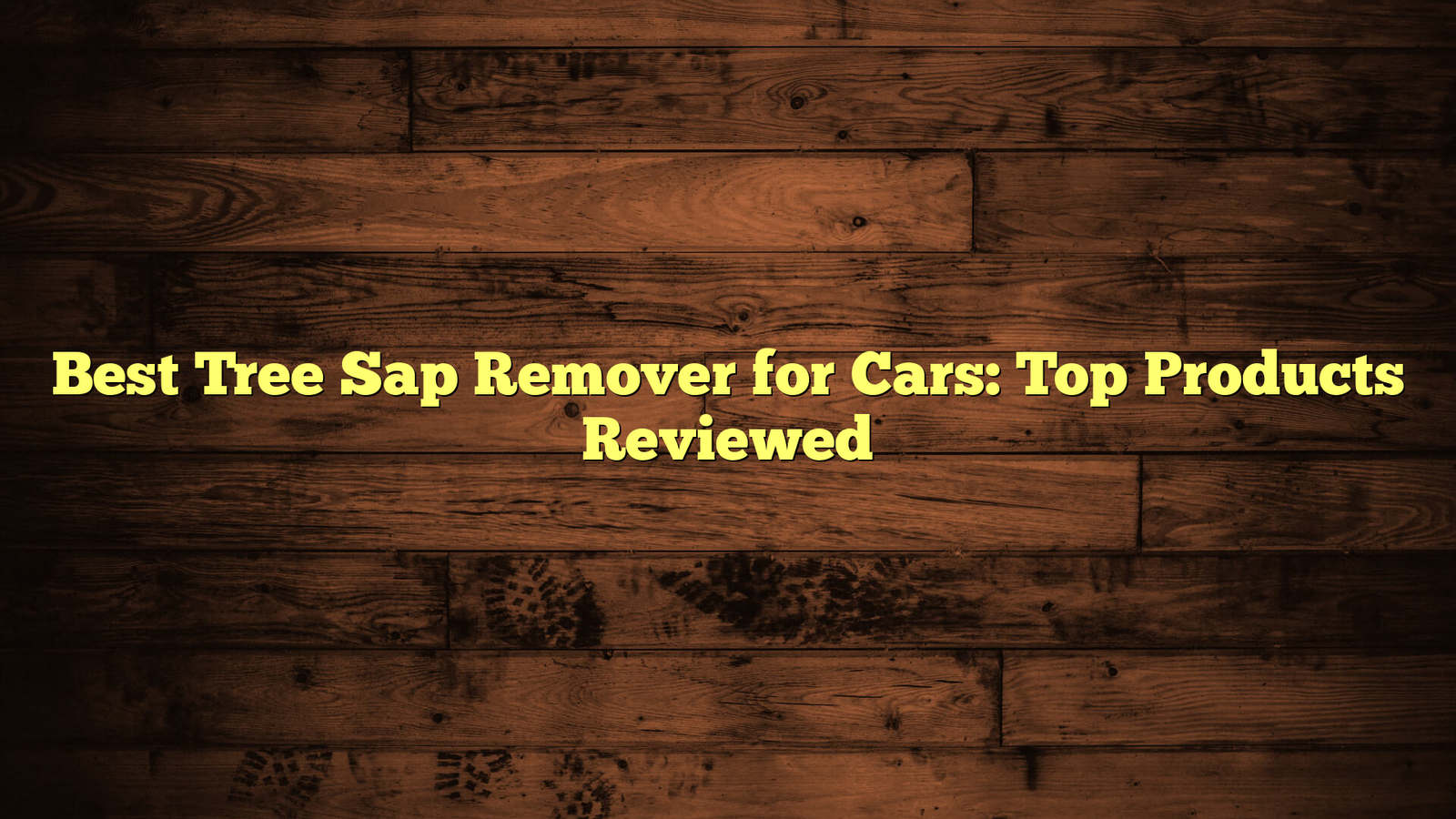 Best Tree Sap Remover for Cars: Top Products Reviewed