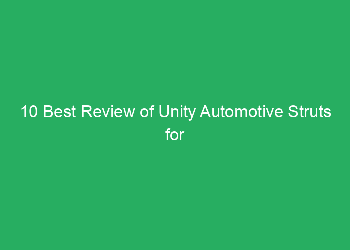 10 Best Review of Unity Automotive Struts for Vehicle Performance
