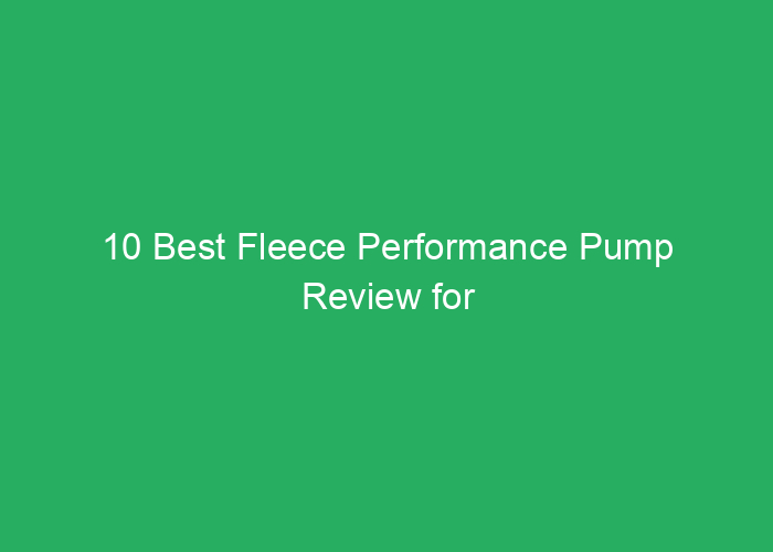 10 Best Fleece Performance Pump Review for Reliable Pumping
