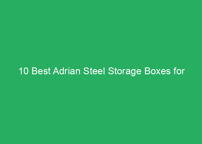 10 Best Adrian Steel Storage Boxes for Professional Use