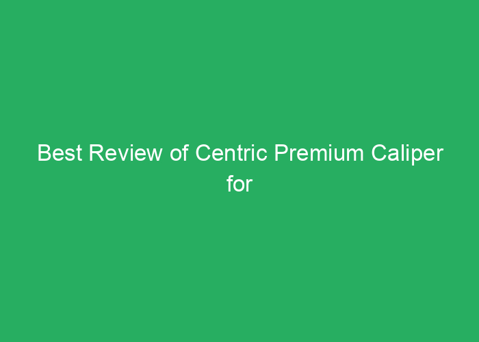Best Review of Centric Premium Caliper for Performance and Reliability