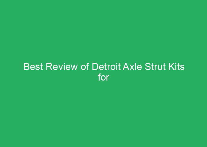 Best Review of Detroit Axle Strut Kits for Reliability and Performance