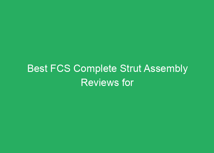 Best FCS Complete Strut Assembly Reviews for Reliable Suspension Performance