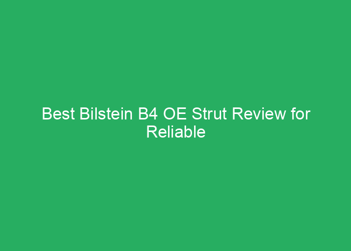 Best Bilstein B4 OE Strut Review for Reliable Performance