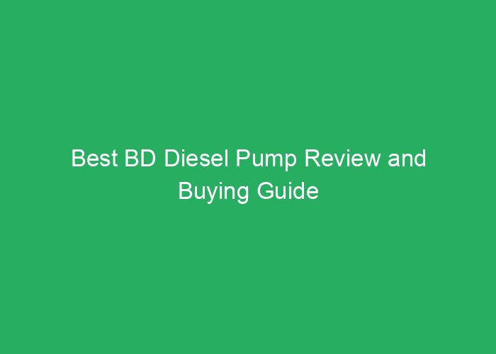 Best BD Diesel Pump Review and Buying Guide