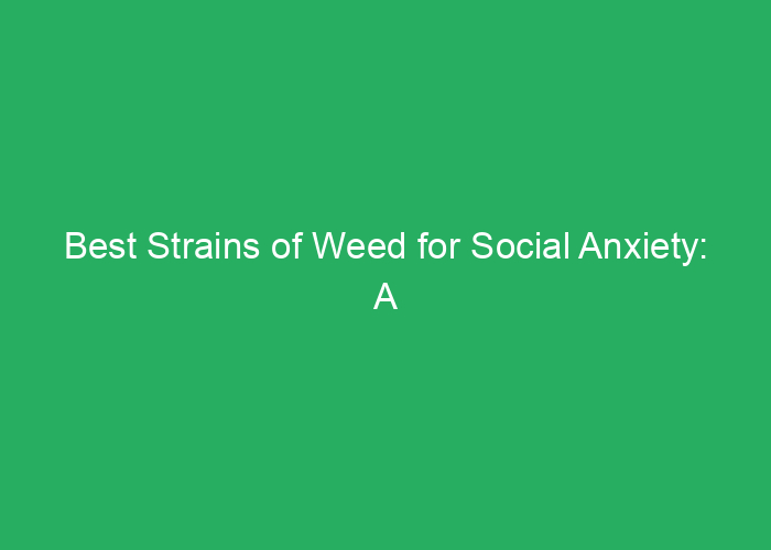 Best Strains of Weed for Social Anxiety: A Professional Review